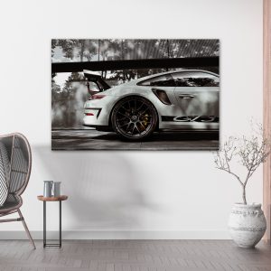 Szare Porsche 911 - błotnik